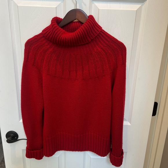 Evan Picone Sweaters - Evan Picone Vibrant Red Chunky Soft Turtleneck Sweater Sz XL LIKE NEW